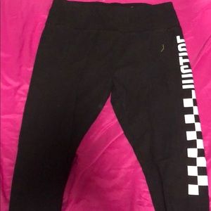 Checkered justice leggings